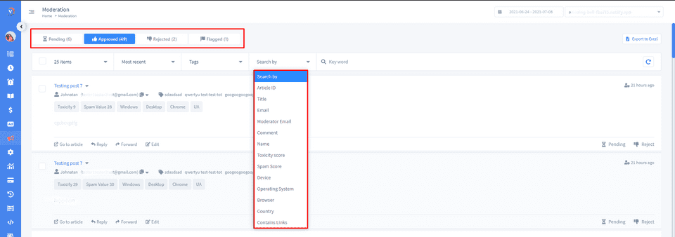 dashboard moderation 2