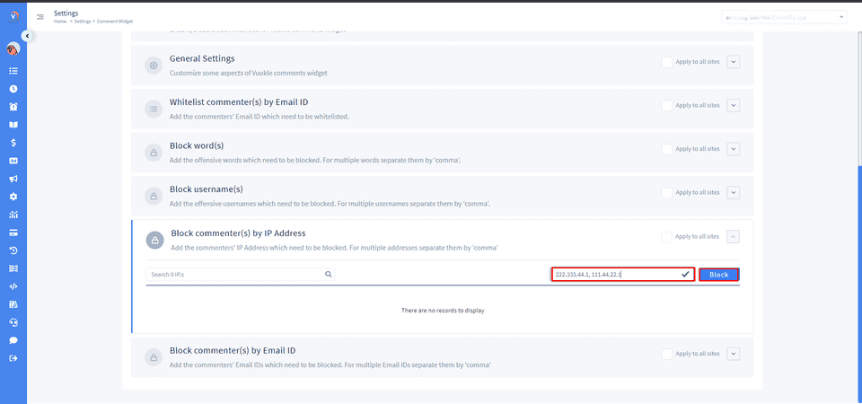 dashboard settings comment 1